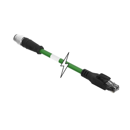 Molex CSE M12ETH 4P DC MA STR RJ45 STR PUR 10M 1201080258